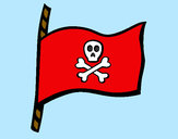 Dibujo Bandera pirata pintado por LuliTFM