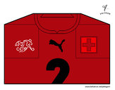 Dibujo Camiseta del mundial de fútbol 2014 de Suiza pintado por ivanpere