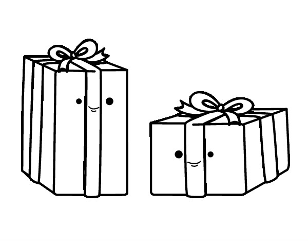 Dibujo Dos regalos pintado por charlycar