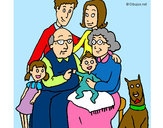 Dibujo Familia pintado por irene13