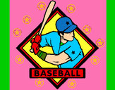 Dibujo Logo de béisbol pintado por HCCE