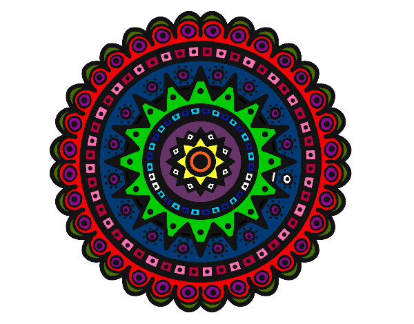 Dibujo Mandala étnica pintado por lolo12
