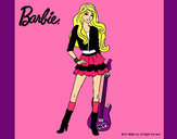 Dibujo Barbie rockera pintado por martinezna