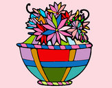 Dibujo Cesta de flores 11 pintado por Mariadelca