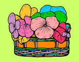Dibujo Cesta de flores 12 pintado por Mariadelca