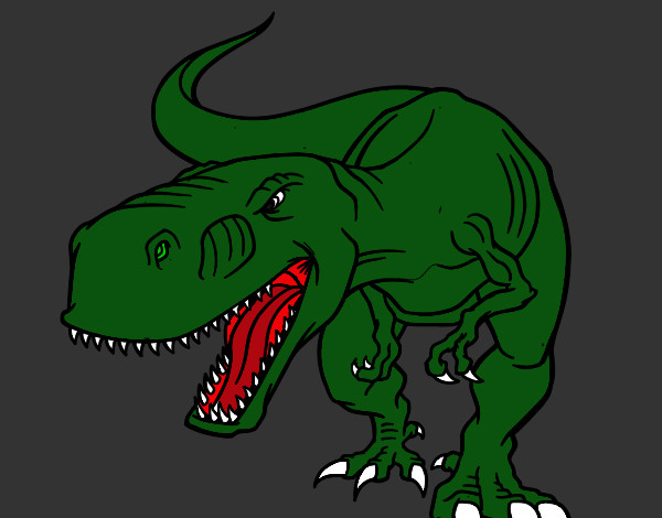 Dibujo Dinosaurio enfadado pintado por sandym