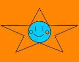 Dibujo Estrella sonriente pintado por noramision