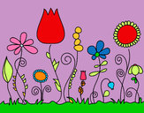 Dibujo Flores del bosque pintado por Mariadelca