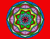 Dibujo Mandala 6 pintado por Mariadelca