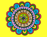 Dibujo Mandala alegre pintado por Mariadelca