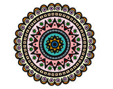 Dibujo Mandala étnica pintado por FreeSpirit