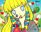 Dibujo Princesa Zelda pintado por LadyBlack