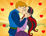 Dibujo Beso de amor pintado por SinaiV