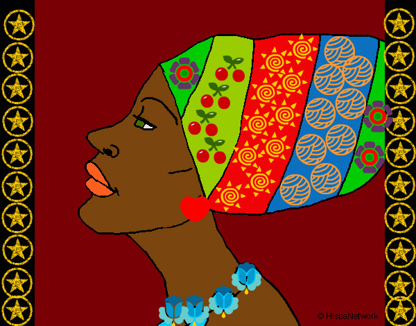 Dibujo Camerunesa pintado por claudenasv
