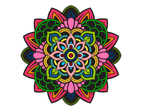 Dibujo Mandala decorativa pintado por Kari22