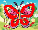 Dibujo Mandala mariposa pintado por LUCIARC