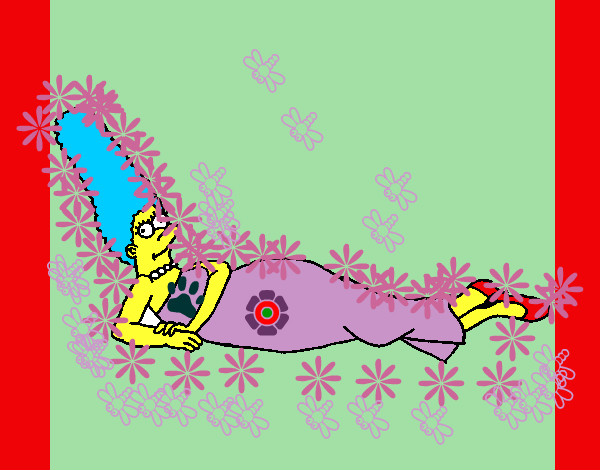 Dibujo Marge pintado por rodi