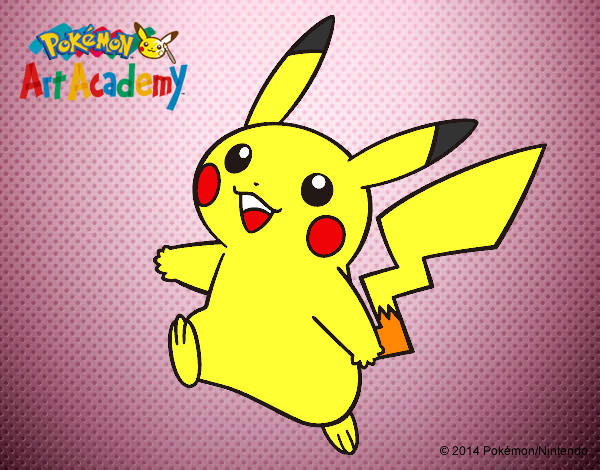 Dibujo Pikachu en Pokémon Art Academy pintado por PaolitaS13