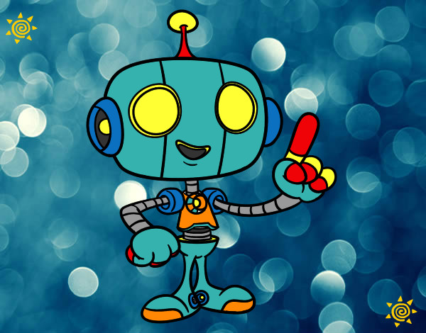 Dibujo Robot simpático pintado por miapp