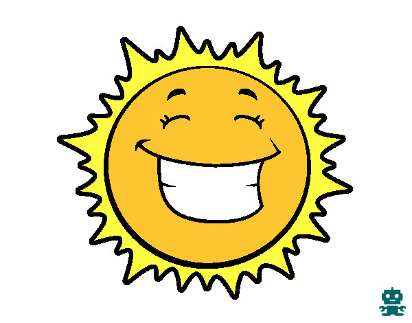 Dibujo Sol sonriendo pintado por mar1234567