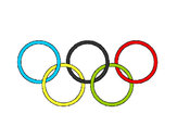 Dibujo Anillas de los juegos olimpícos pintado por angelapeon