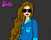 Dibujo Barbie con gafas de sol pintado por Adriana11