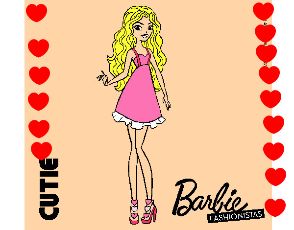 Dibujo Barbie Fashionista 3 pintado por CUENTOS 