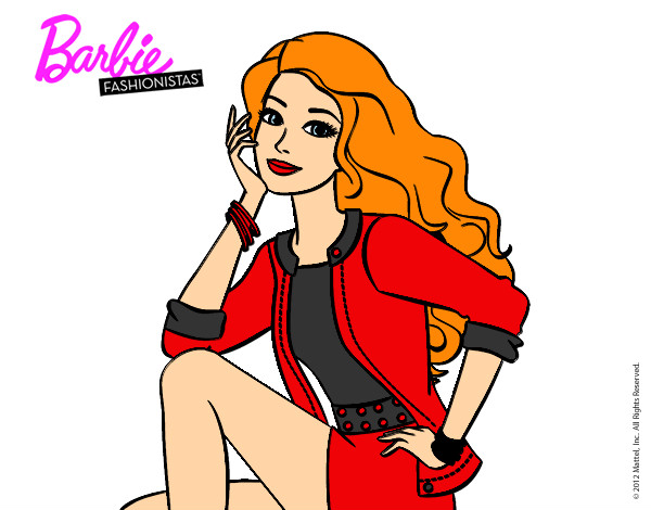 Dibujo Barbie súper guapa pintado por Adriana11