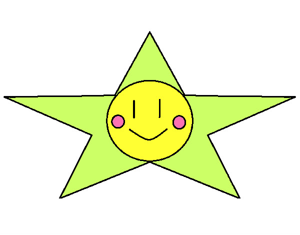 Dibujo Estrella sonriente pintado por Chuleti