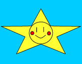 Dibujo Estrella sonriente pintado por martina50