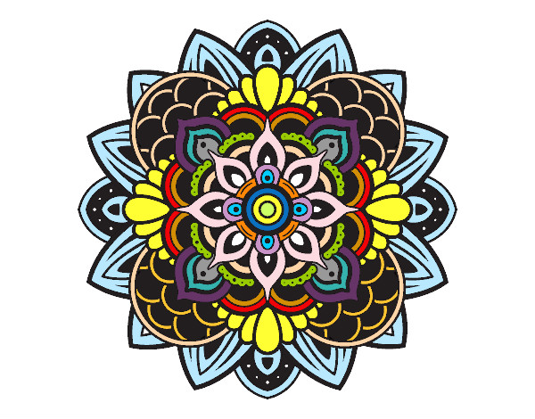 Dibujo Mandala decorativa pintado por Chuleti