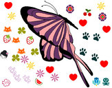 Dibujo Mariposa con grandes alas pintado por Amazonita