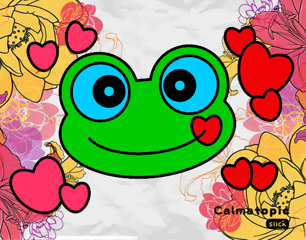 Dibujo Rana Calmatopic amor pintado por Chuleti