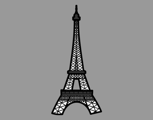Dibujo Torre Eiffel pintado por Adriana11