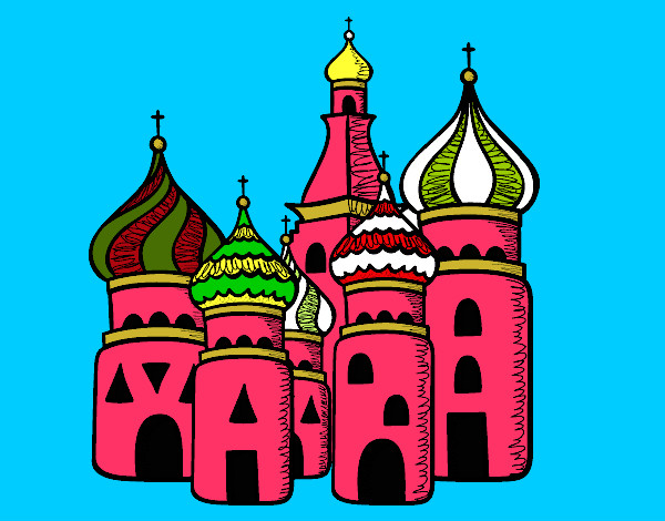 Dibujo Catedral de San Basilio de Moscú pintado por Assin