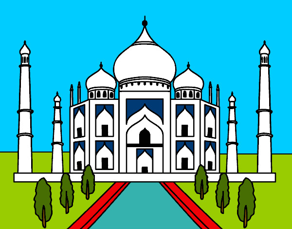 Dibujo El Taj Mahal pintado por Assin