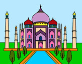 Dibujo El Taj Mahal pintado por queyla