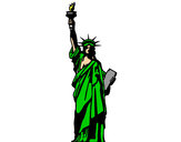 Dibujo La Estatua de la Libertad pintado por kikass
