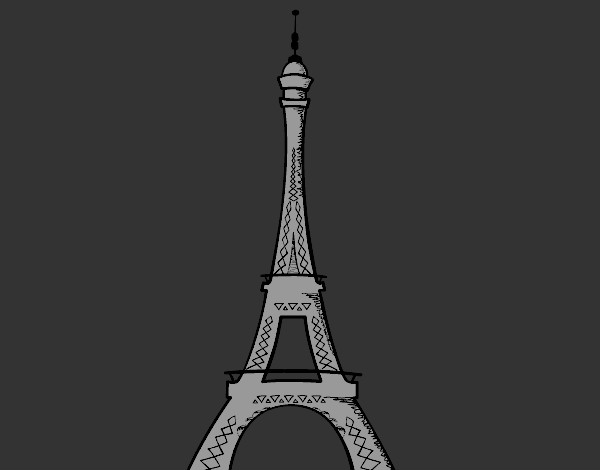 Dibujo La torre Eiffel pintado por martina50