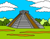 Dibujo Pirámide de Chichén Itzá pintado por Assin
