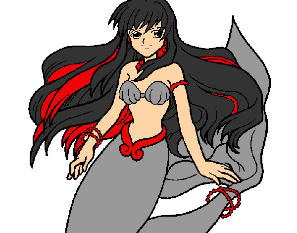 Dibujo Sirena pintado por Valerita3