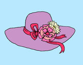 Dibujo Sombrero con flores pintado por queyla