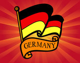Dibujo Bandera de Alemania pintado por elenaya283