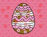 Dibujo Huevo del día de Pascua pintado por JazminJaz