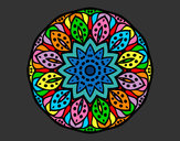 Dibujo Mandala naturaleza pintado por queyla