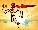 Dibujo Superhéroe poderoso pintado por johanfelip