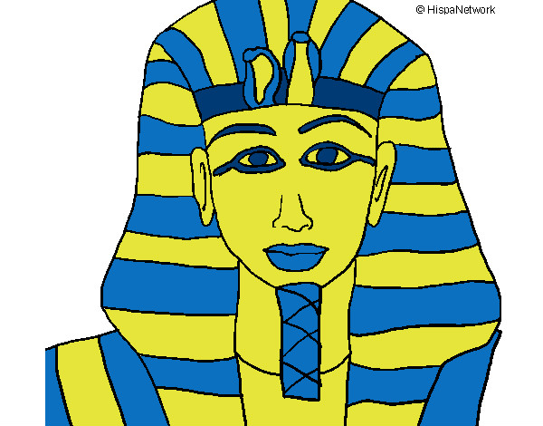Dibujo Tutankamon pintado por Assin