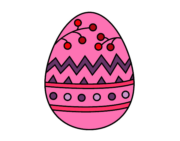 Dibujo Un huevo de Pascua pintado por Assin
