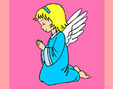 Dibujo Ángel orando pintado por elsalinda