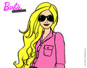 Dibujo Barbie con gafas de sol pintado por sobeida